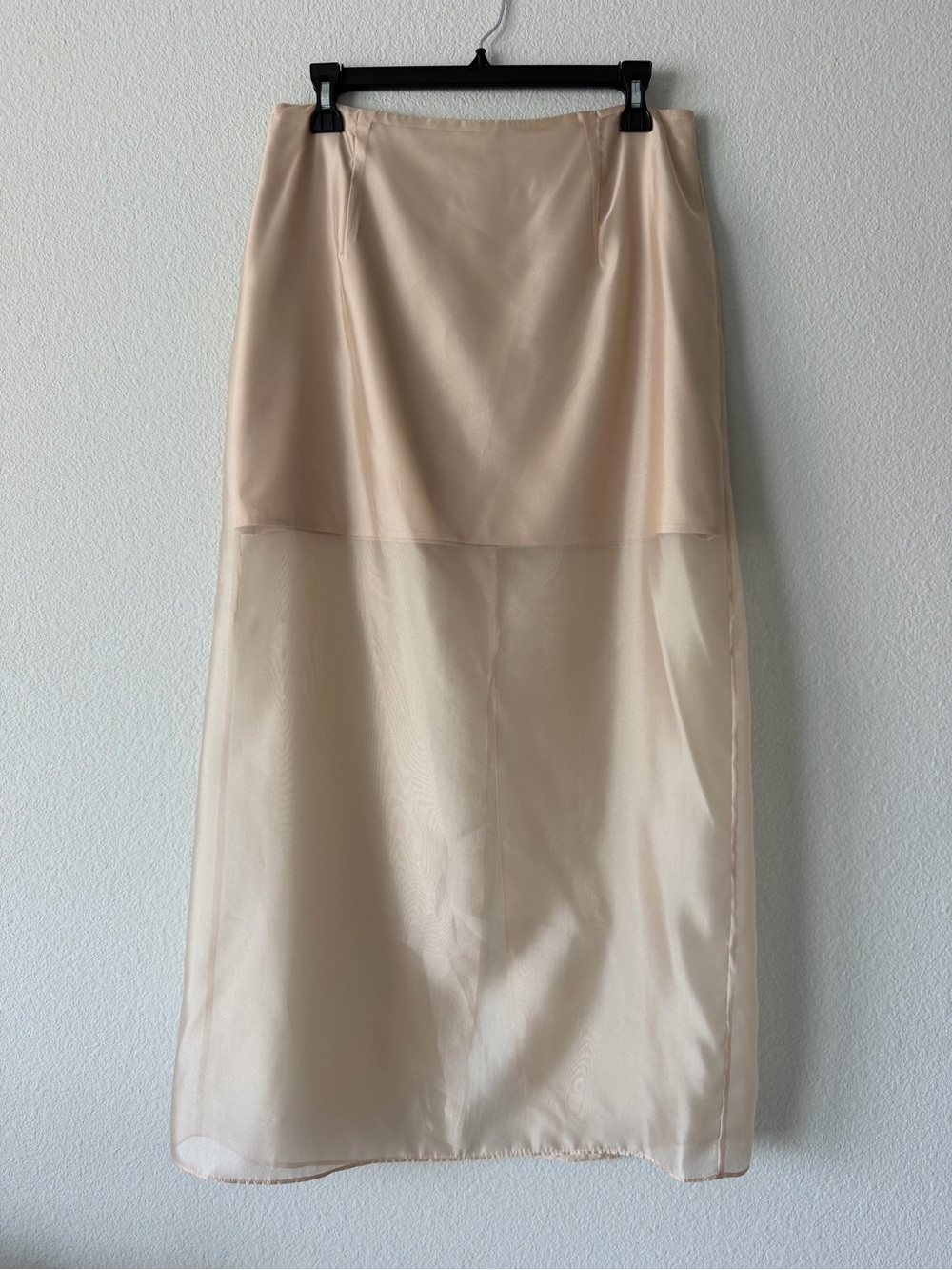 Antonio Melani Priscilla Skirt Womens 8 Taupe Satin Midi NWT Lined Formal $120